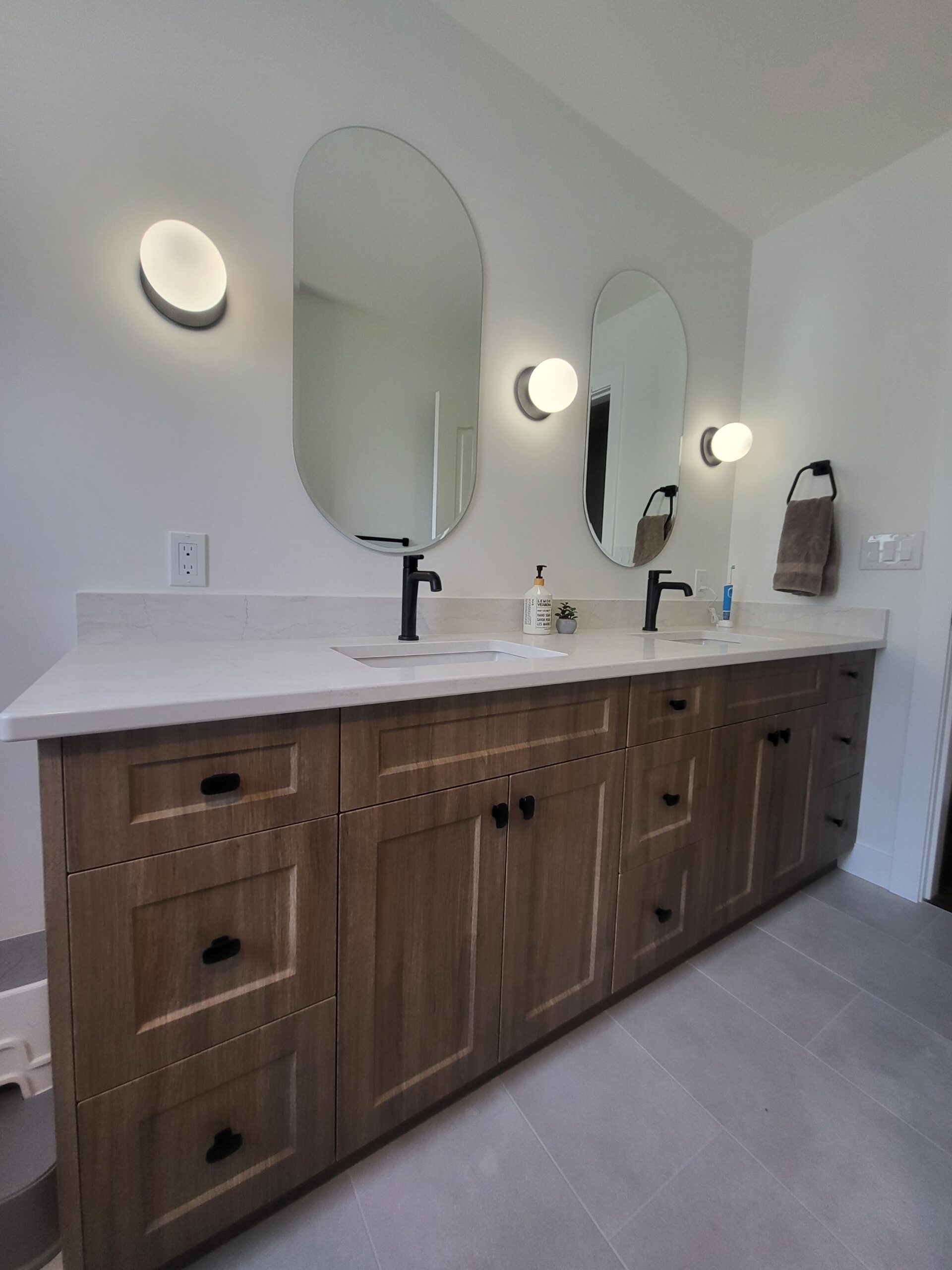 vanity 2 Bathroom Tile Renovation